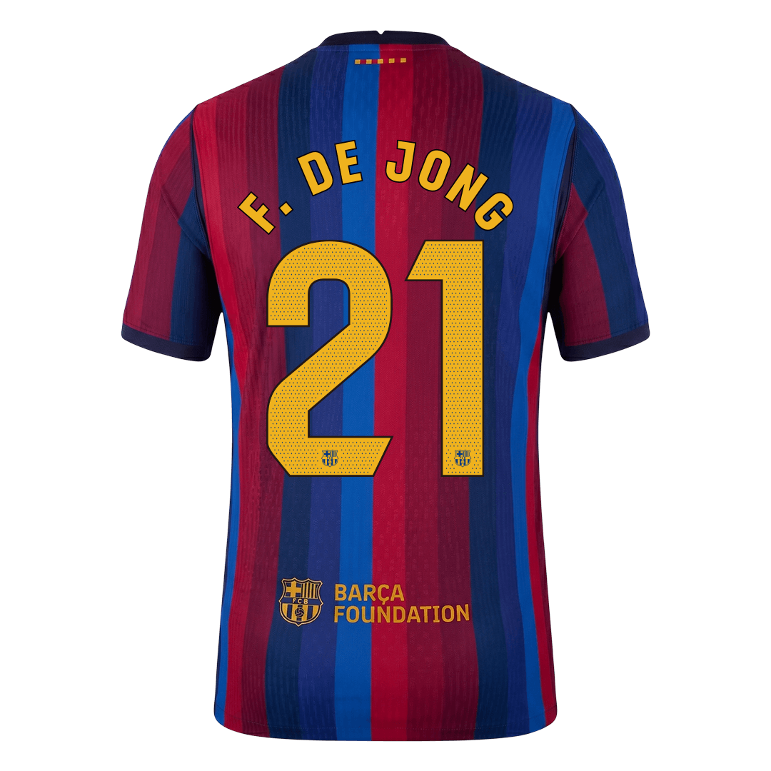 F. DE JONG #21 Barcelona Koduvorm Särk 2026/27 Autentne