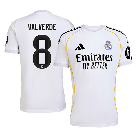 VALVERDE #8 Madridi Real Koduvorm Särk 2025/26 - Kvaliteetne