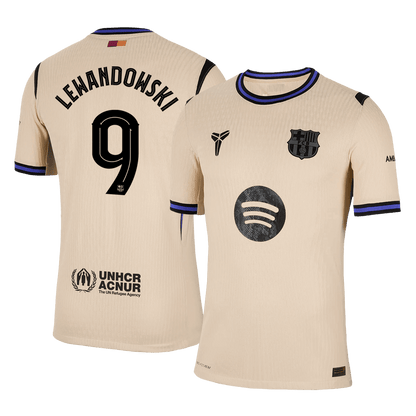 LEWANDOWSKI #9 FC Barcelona Võõrsilvorm Särk 2025/26 Autentne - UCL