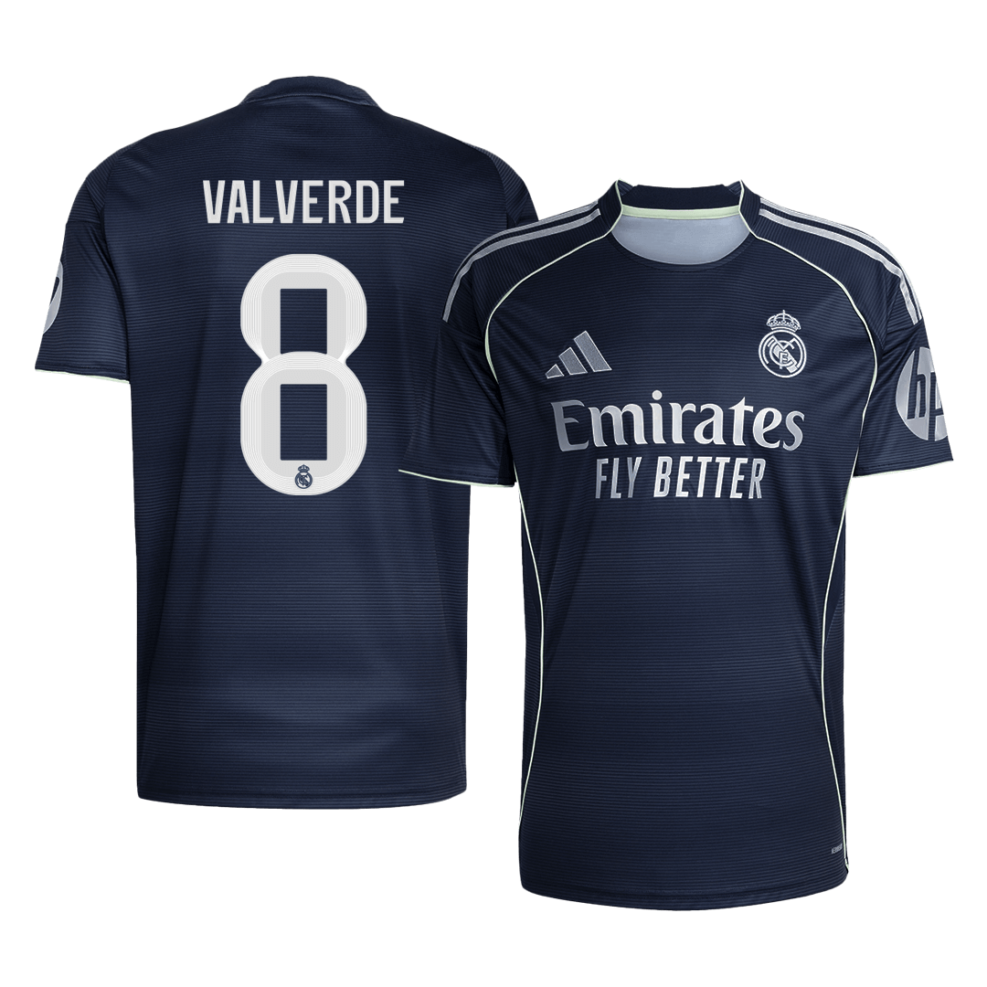 VALVERDE #8 Madridi Real Võõrsilvorm Särk 2025/26 - Kvaliteetne