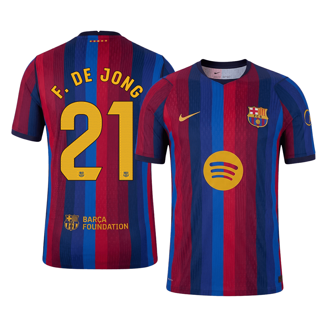 F. DE JONG #21 Barcelona Koduvorm Särk 2026/27 Autentne