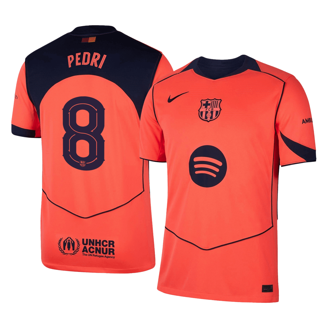 PEDRI #8 FC Barcelona Kolmas Särk 2025/26 - UCL