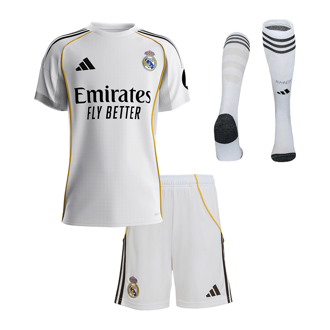 Madridi Real Koduvorm Laste Jalgpallikomplekt 2025/26 - Kvaliteetne