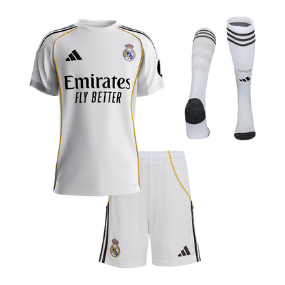 Madridi Real Koduvorm Laste Jalgpallikomplekt 2025/26 - Kvaliteetne