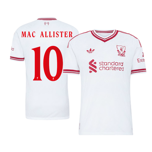 MAC ALLISTER #10 Liverpool Võõrsilvorm Särk 2026/27 Autentne - UCL