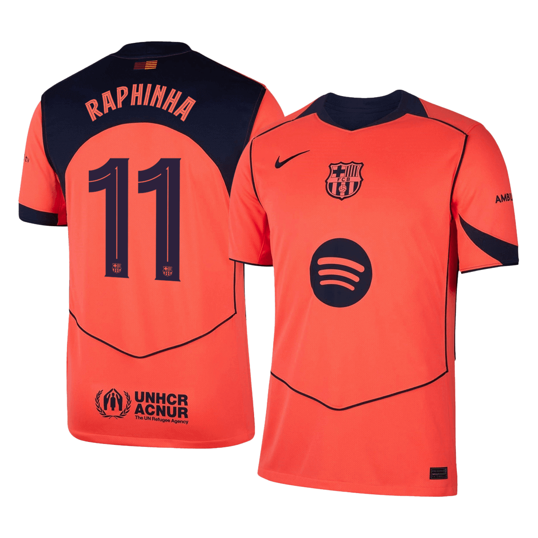 RAPHINHA #11 FC Barcelona Kolmas Särk 2025/26 - UCL